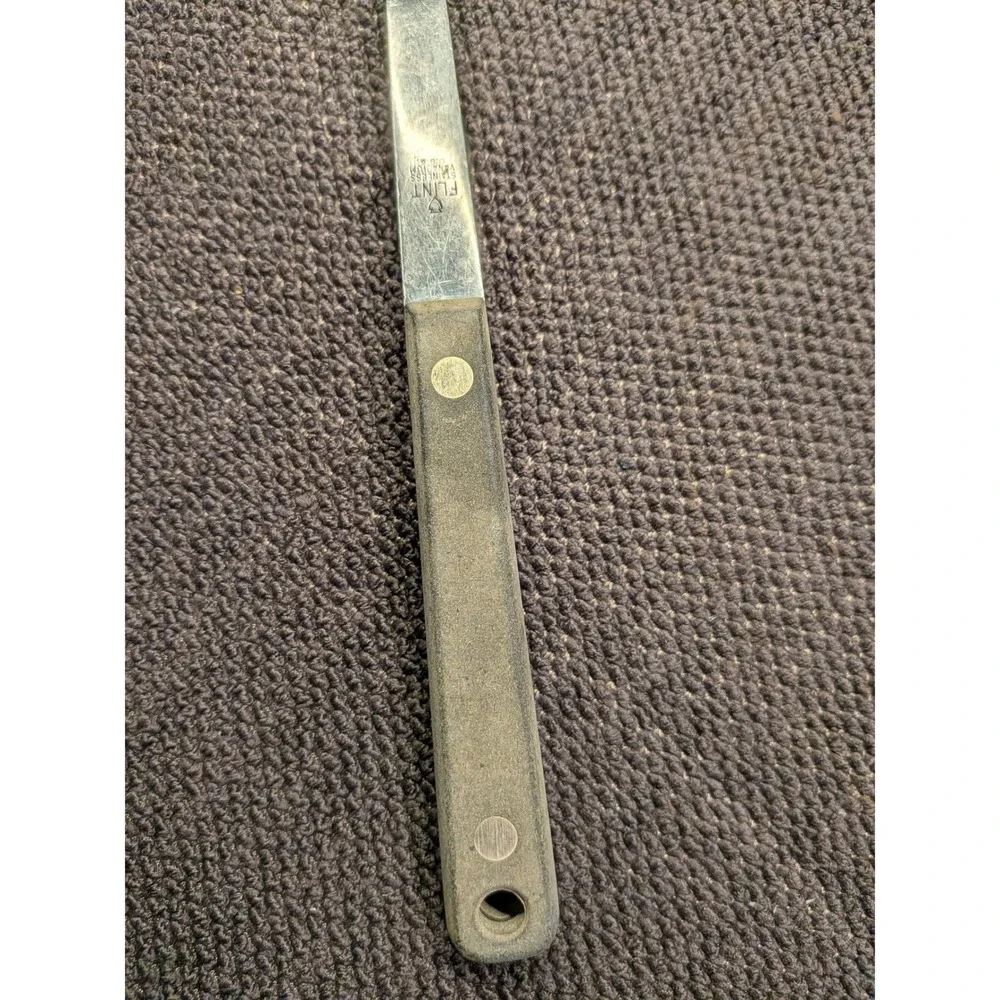 Vintage‎ Ekco Flint Stainless Vanadium Slotted Spoon USA Mid-Century